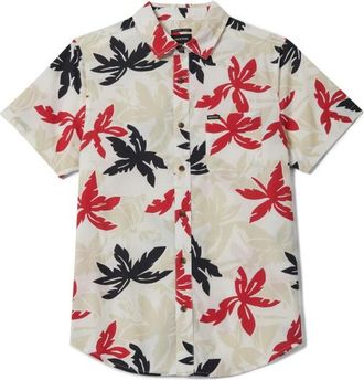 Brixton Charter Print S/S Woven Hemd f&uuml;r Herren | grau