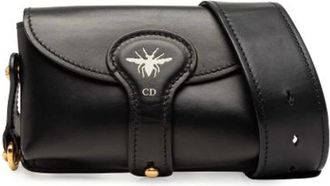 Dior Pre-owned Cross Body Bags, female, Black, Size: ONE SIZE Pre-owned Leather Crossbody Bag
