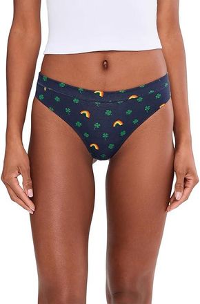 MeUndies Feel Free Thong Womens Lingerie Lucky Me : 2XL, Elastane/Microfiber