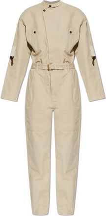Isabel Marant Nessime Jumpsuit - Dames - Jumpsuits - Beige - M - Katoen - Jumpsuits & Playsuits