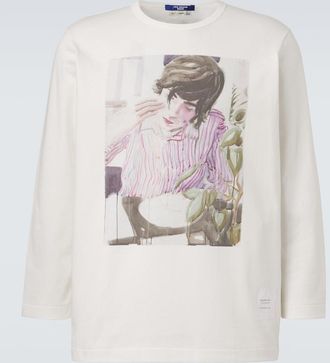 Junya Watanabe x Merz B. Schwanen cotton jersey T-shirt