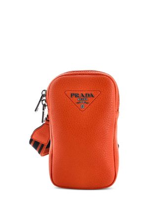 Prada Flou Phone Vitello Daino crossbody bag - Arancione