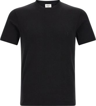 Saint Laurent Black Crew Neck T-Shirt