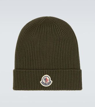 Moncler Berretto in lana vergine con logo
