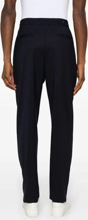 Kiton Mens Logo-Patch Cotton Tapered Trousers Aw23 M