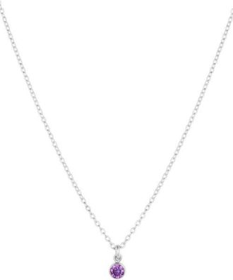 Set & Stones Birthstone Charm Necklace in Silver /September at Nordstrom