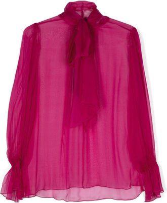 Nissa silk blouse - women - Silk - 40 - Pink