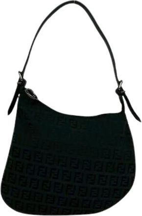 Fendi Pre-owned Shoulder Bag - Dames - Vintage Schoudertas - Zwart - ONE Size - Leer - Vintage