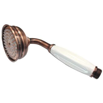 OEM Ducha Retro Con Mango De Porcelana En Acabado Cobre Viejo