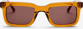 Messy Weekend GARY Coffee Brown Mens Sunglasses Orange Size 51