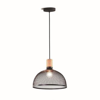 Oresteluchetta L&aacute;mpara Colgante De Dise&ntilde;o Industrial En Metal De Rejilla Meadow