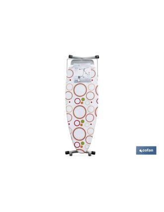 cofan Tabla Planchar 130x47cm Modelo Vittoria Dise&ntilde;o 1, Tabla Planchar Modelo Vittoria Modelo Con Bandeja Especial Escamoteable Para Centro De Planchado, Pa