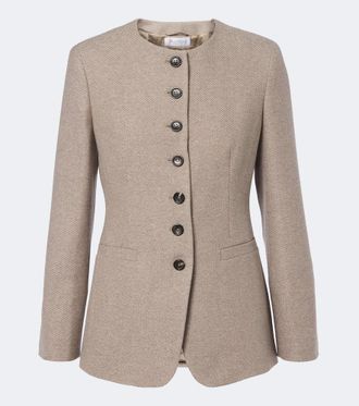 Max Mara Cashmere boucl&eacute; jacket
