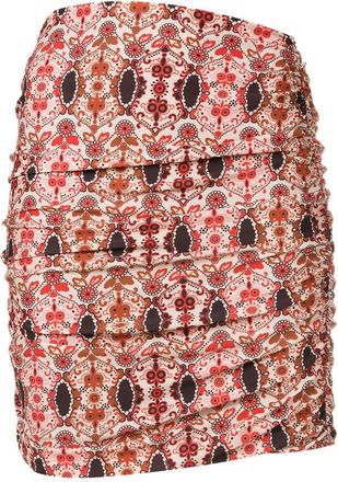 Amir Slama floral-print mini skirt - women - Polyimide/Elastane - GG - Multicolour
