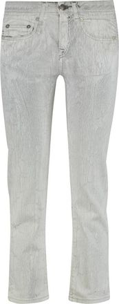 R13 Boy Straight Jeans - Dames - Regular Fit Jeans - Grijs - W26 - Katoen - Jeans