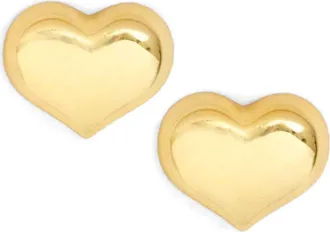 Clare Vivier Mylar Heart Earrings in Gold at Nordstrom