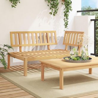 vidaXL Sof&aacute; De Esquina De Palets Para Jard&iacute;n Madera Maciza De Acacia Vidaxl