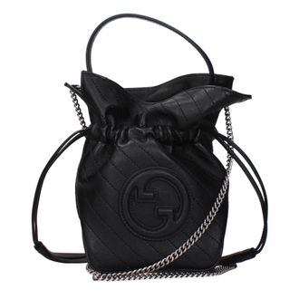 Gucci Damess Blondie leren handtassen zwart