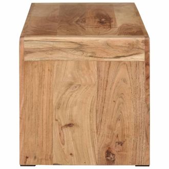 Berkfield Home TV Stand 110x33x33 cm Solid Wood Acacia in Brown | Size: 110 x 33 x 33 cm