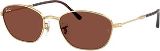 Ray-Ban RB3749 001/C5 Womens Sunglasses Gold Size 58
