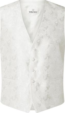 Wilvorst Weste mit Paisley-Dessin in Offwhite, Gr&ouml;&szlig;e 54