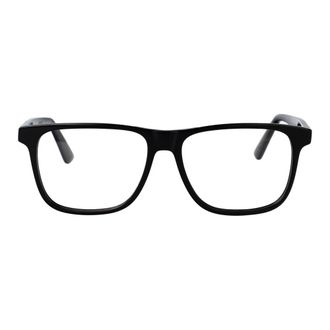 Alexander McQueen Am0463O Optisch Montuur - Heren - Accessoires - Zwart - Maat: 56 MM Leer