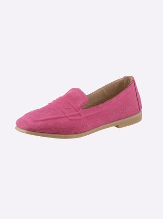 Andrea Conti Slipper ANDREA CONTI, Damen, Gr. 36, pink, Leder, Nubukleder, Rindsleder, Schuhe Slipper