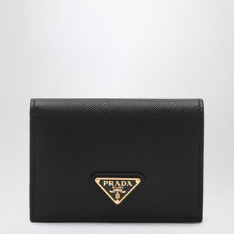 Prada Black Saffiano leather small wallet