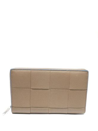 Bottega Veneta 2015-2025s intrecciato-leather wallet - Neutrals