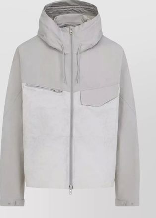 Yohji Yamamoto hooded jacket long sleeves chest pocket