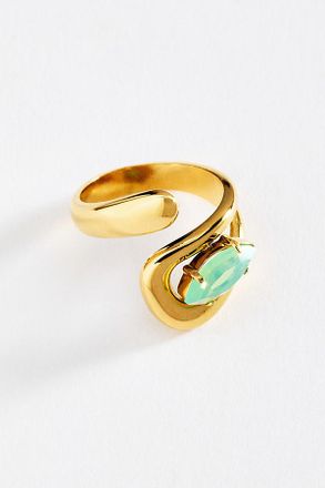 Anthropologie Bezel Wrap Ring