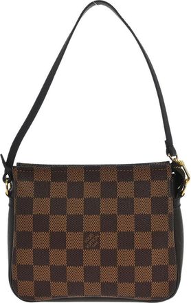 Louis Vuitton Trousse Make Up Damier Brown Canvas Handbag (Pre-Owned)