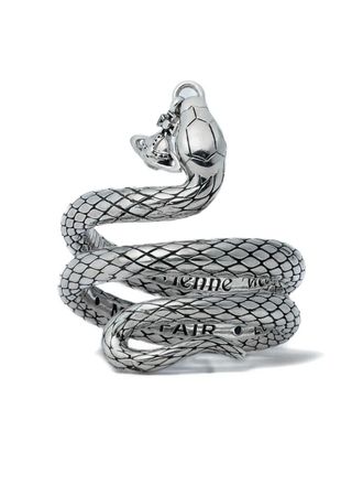 Vivienne Westwood Albane ring met slangendesign - Zilver