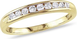 Amour 1/4 CT TW Channel Set Diamond Anniversary Band In 10K Yellow Gold