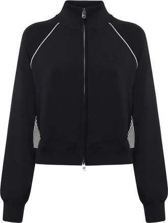 Pinko Viscose Blend Zip-Up Sweatshirt