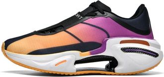 Generic Mens Basketball Shoes are Lightweight Breathable High Elasticity Shock-Absorbing Casual Running Sports Walking Shoes(Orange Black,8.5 UK)