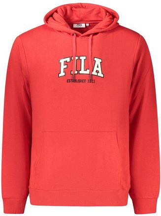 Fila Rode Katoenen Heren Hoodie