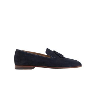 Scarosso Loafers, male, Blue, Size: 9 US Tassel Loafers with Flexible Sole