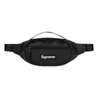 SUPREME Leather Shoulder Bag Black SUP-FW23-0832