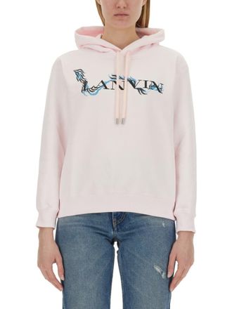 Lanvin Pink Graphic Hood Sweatshirt