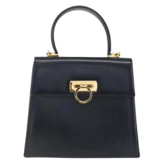 Ferragamo Pre-owned Handbags, female, Blue, Size: ONE SIZE Pre-owned Handbag