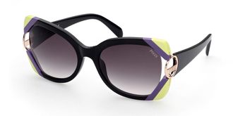Pucci Emilio Pucci EP0160 05B Womens Sunglasses Black Size 57