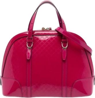 Gucci Pre-owned Handbags, female, Pink, Size: ONE SIZE Pre-owned Nice Satchel
