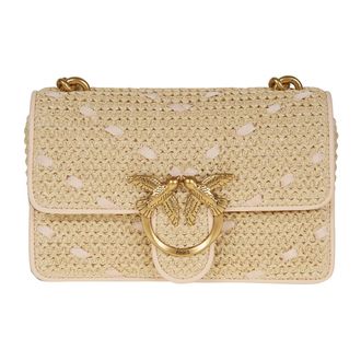 Pinko Shoulder Bags, female, Yellow, Size: ONE SIZE Mini Love Bag One Light