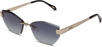 Just Cavalli Womens Sunglasses Shiny Rose Gold Metal