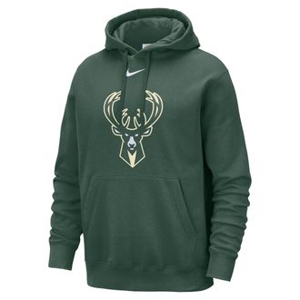Nike Milwaukee Bucks Club Nike Mens NBA Pullover Hoodie in Green | HM9887-323