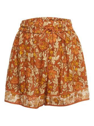 Zimmermann Andie shorts met print - Bruin