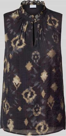 Jake*s Blusentop mit Schl&uuml;sselloch-Ausschnitt in Black, Gr&ouml;&szlig;e 32