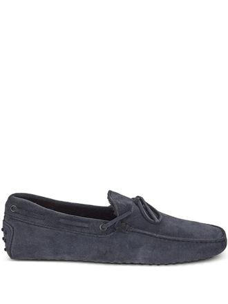 Tod's Gommino loafers - men - Suede/Rubber/Leather - 10 - Blue