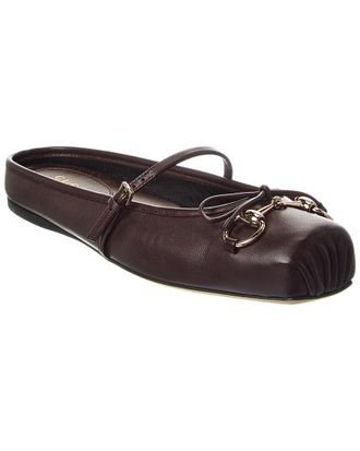 Gucci Horsebit Leather Mule